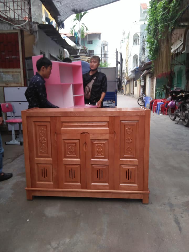 Tủ Giày Gỗ Sồi Nga 4 Cánh Hải Phòng